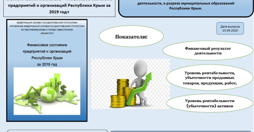 Подготовлен бюллетень "Финансовое состояние предприятий и организаций Республики Крым за 2019 год"